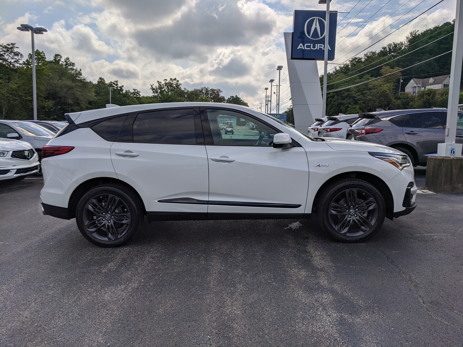 new 2021 acura rdx sh-awd with a-spec package in platinum