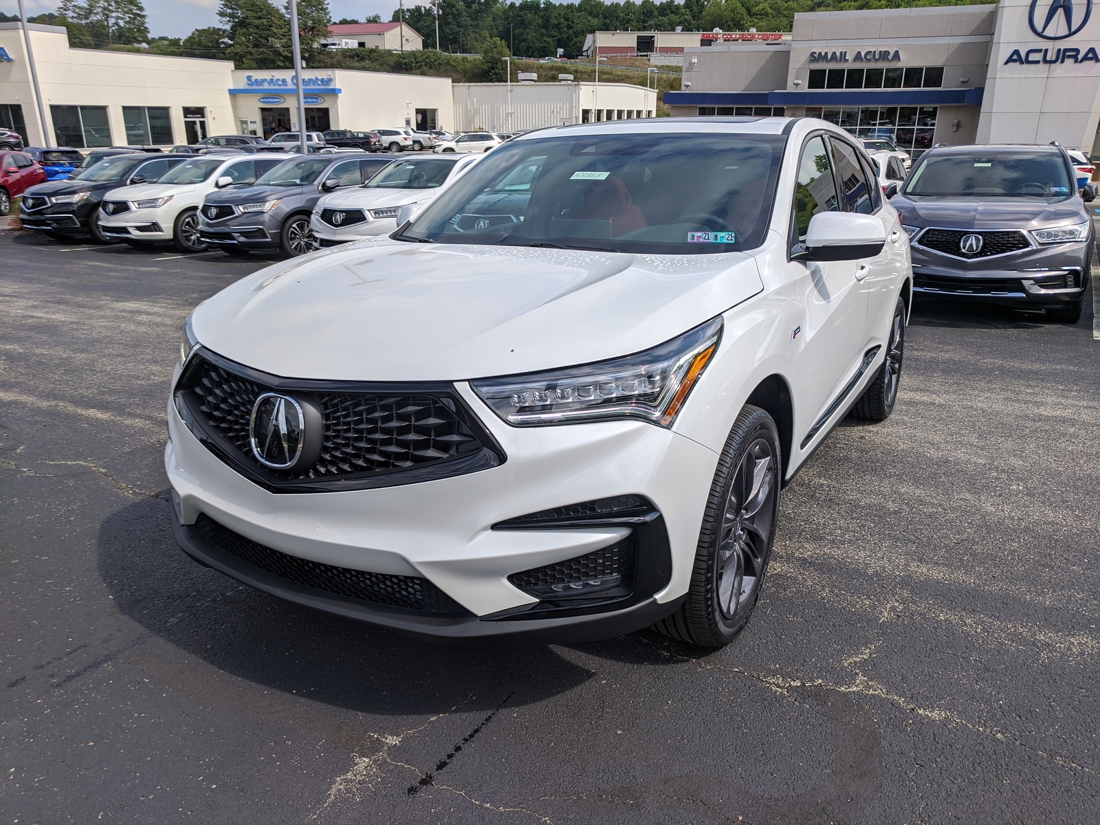 new 2021 acura rdx sh-awd with a-spec package in platinum