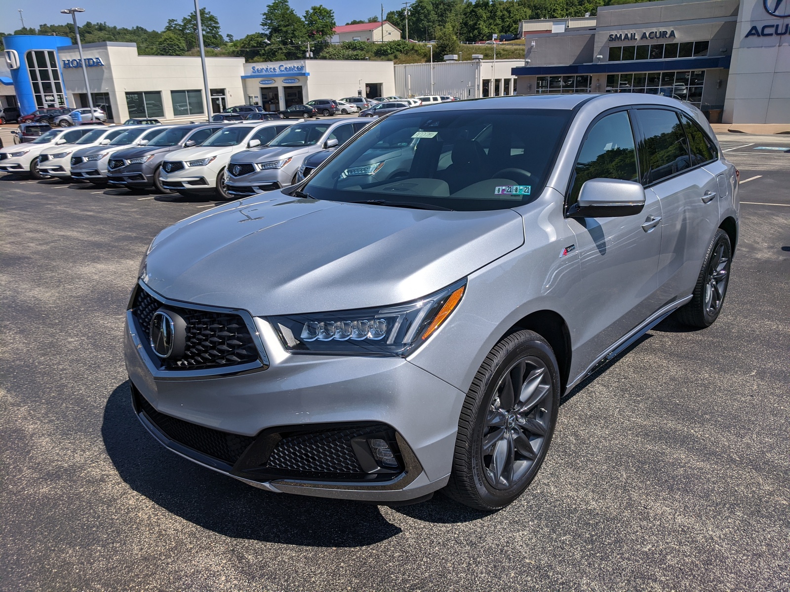 New 2020 Acura MDX SH-AWD with A-Spec Package in Lunar Silver Metallic ...