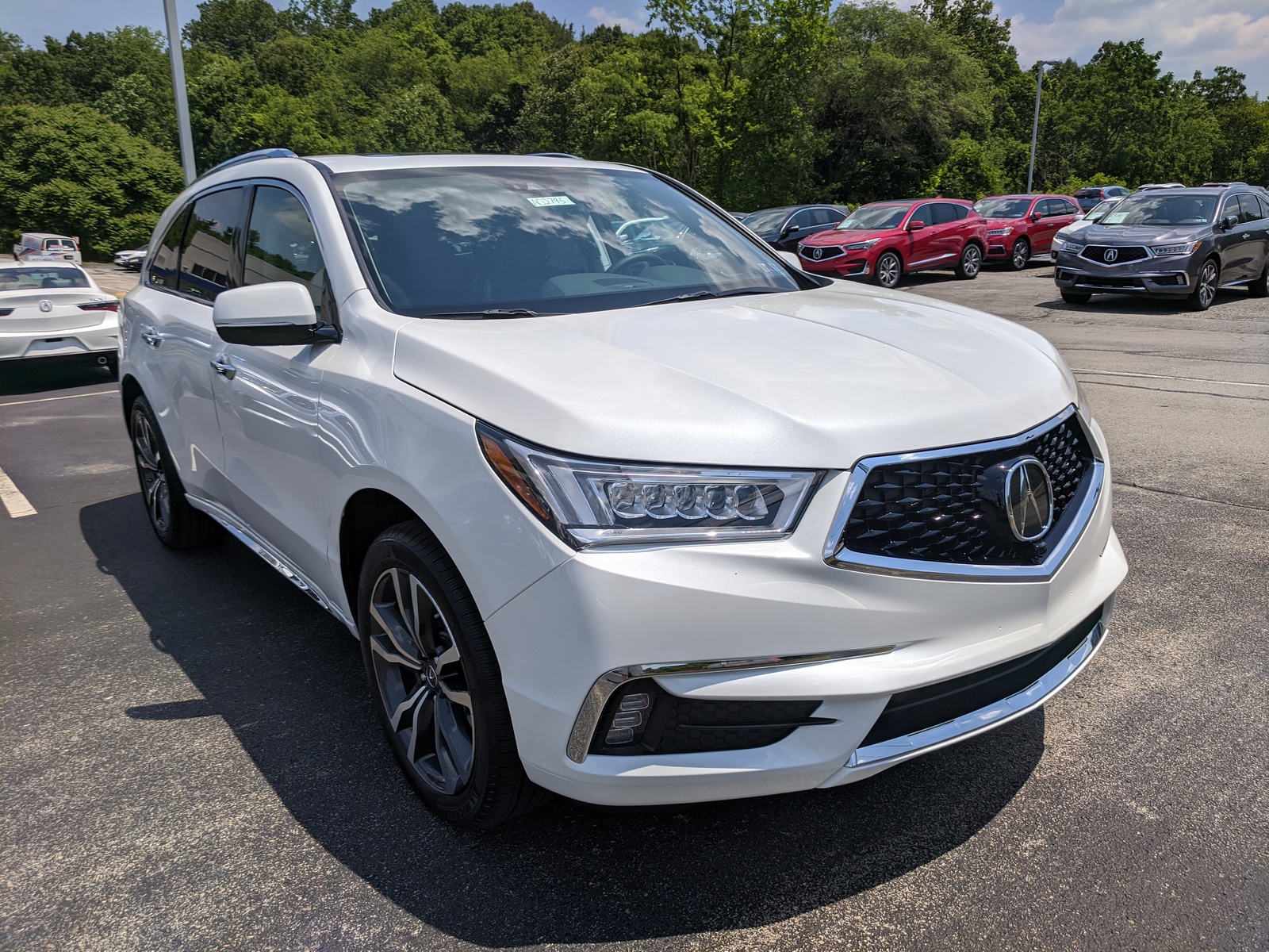 New 2020 Acura MDX SH-AWD with Advance Package in Platinum White Pearl ...